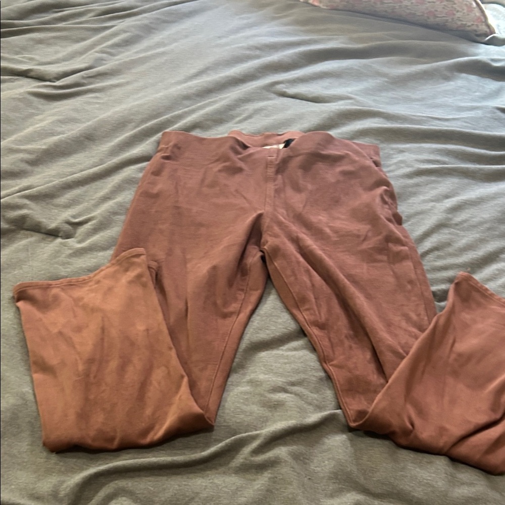 American Eagle suede bootcut pull on pants